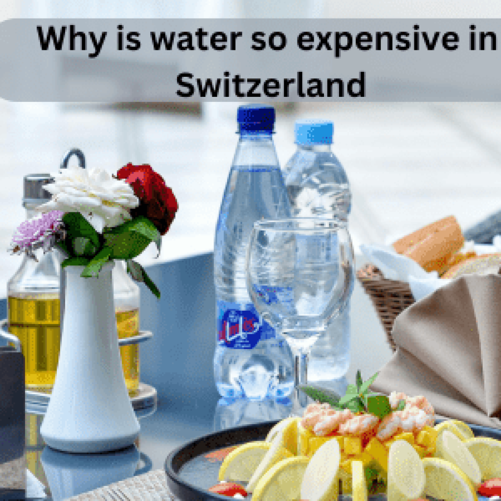 expensive water at restaurant